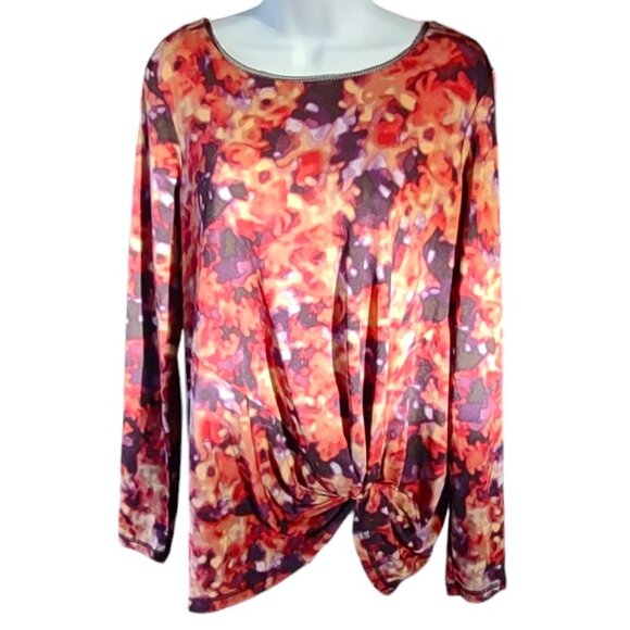 Simply Vera Vera Wang Long-sleeved Dressy Top Size L - Picture 1 of 9